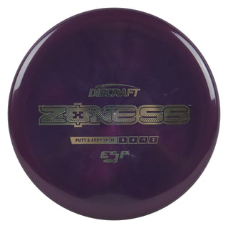 Discraft Disc Golf ESP Zone SS Putt and Approach 4/4/-1/2 Plum/Silver 170-172g