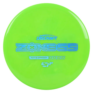 Discraft Disc Golf ESP Zone SS Putt and Approach 4/4/-1/2 Green/Blue Holo 173-174g