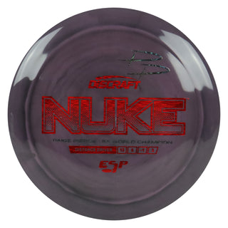 Discraft Disc Golf Paige Pierce Signature ESP Nuke Driver 13/5/-1/3 Black Plum/Red Lines/Black Prisms 173-174g