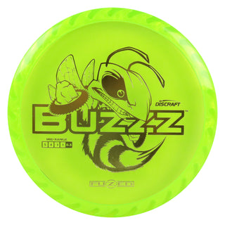 Discraft Disc Golf Fuzed Line Buzzz with Saw Pattern Midrange 5/4/-1/1 DayGlo with White Saw/Gold 177-180g