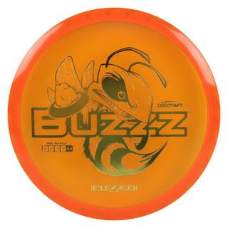 Discraft Disc Golf Fuzed Line Buzzz with Saw Pattern Midrange 5/4/-1/1 Orange with Red Saw/Gold 177-180g