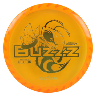 Discraft Disc Golf Fuzed Line Buzzz with Saw Pattern Midrange 5/4/-1/1 Orange with Yellow Saw/Gold 177-180g