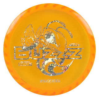 Discraft Disc Golf Fuzed Line Buzzz with Saw Pattern Midrange 5/4/-1/1 Orange with Yellow Saw/Buzzz Holo 177-180g