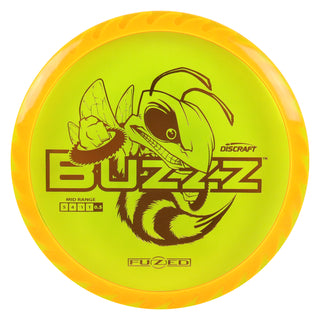 Discraft Disc Golf Fuzed Line Buzzz with Saw Pattern Midrange 5/4/-1/1 DayGlo with Orange/Bronze 173-174g