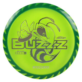 Discraft Disc Golf Fuzed Line Buzzz with Saw Pattern Midrange 5/4/-1/1 Forest Green with Black Saw/Silver 173-174