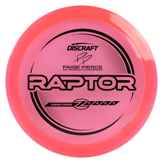 Discraft Disc Golf Paige Pierce Z Line Raptor Fairway Driver 9/4/0/3 Pink/Black 164-166g