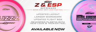 Discraft Refresh Z Line and ESP Plastics