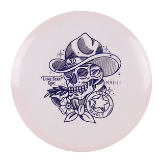 Lone Star Disc Golf Bravo Ranger Midrange 5/5/-1/1 Light Pink/Blue 171 grams