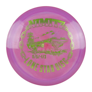 Lone Star Disc Golf Bravo Nimitz Distance Driver 11/5/-1/3 Purple/Green 172 grams