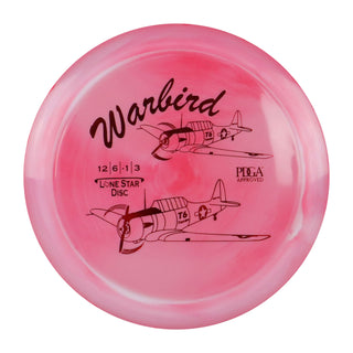 Lone Star Disc Golf Bravo Warbird Distance Driver 12/6/-1/3 Red White/Red 173 grams