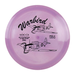 Lone Star Disc Golf Lima Warbird Distance Driver 12/6/-1/3 Light Plum/Black 152 grams