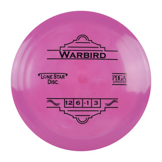 Lone Star Disc Golf Lima Warbird Distance Driver 12/6/-1/3 Plum/Black 152 grams