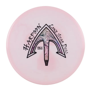 Lone Star Disc Golf Bravo Harpoon Midrange 4/3/0/1 Pale Pink/Rainbow 172 grams