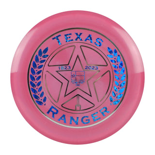 Lone Star Disc Golf Alpha Ranger Midrange 5/5/-1/1 Dark Pink/Silver/Blue 174 grams