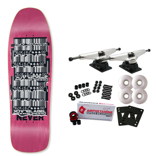 Black Label Skateboard Complete Shredded Barcode Street Thing Assorted 9.88" x 32.25"