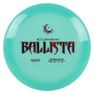 Latitude 64 Disc Golf Opto Moonshine Ballista Distance Driver 14/5/-1/3 Blue/Red 173 grams