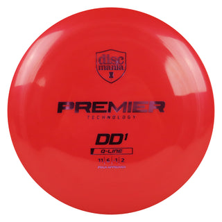 Discmania Disc Golf Premier Q-Line DD1 Distance Driver 11/6/-1/2 Red/Pink 164 grams