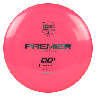 Discmania Disc Golf Premier Q-Line DD1 Distance Driver 11/6/-1/2 Pink/Slate 165 grams