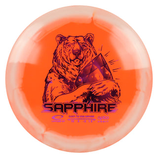 Latitude 64 Disc Golf Opto Orbit Sapphrie Distance Dirver 10/6/-2/1.5 Orange/Purple 160 grams