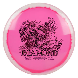 Latitude 64 Disc Golf Opto Orbit Diamond Fairway Driver 8/6/-3/1 Pink/Purple 156 grams