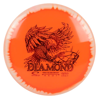 Latitude 64 Disc Golf Opto Orbit Diamond Fairway Driver 8/6/-3/1 Orange/Red 157 grams