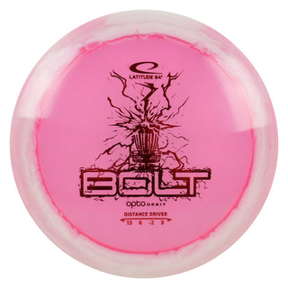 Latitude 64 Disc Golf Opto Orbit Bolt Distance Driver 13/6/-2/3 Pink/Red 173 grams