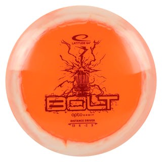 Latitude 64 Disc Golf Opto Orbit Bolt Distance Driver 13/6/-2/3 Orange/Red 173 grams