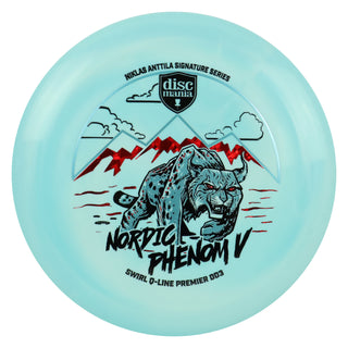 Discmania Nordic Phenom 5 - Niklas Anttila Signature Series Swirl Q-Line Premier DD3 Blue/Slate 175 grams
