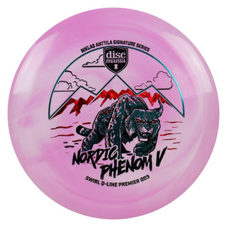 Discmania Nordic Phenom 5 - Niklas Anttila Signature Series Swirl Q-Line Premier DD3 Purple/Turquoise 173 grams