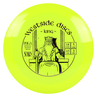 Westside Discs Disc Golf VIP King Distance Driver 14/5/-1.5/3 Yellow/Purple 174 grams