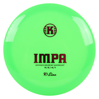 Kastaplast Disc Golf K1 Impa Distance Driver 11/6/-4/1 Green/Magenta 172 grams