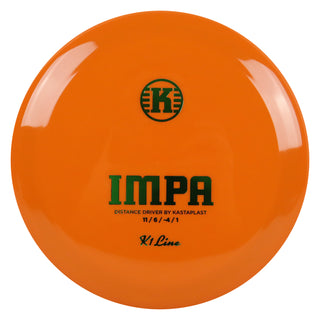 Kastaplast Disc Golf K1 Impa Distance Driver 11/6/-4/1 Orange/Green 172 grams