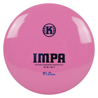 Kastaplast Disc Golf K1 Impa Distance Driver 11/6/-4/1 Dark Pink/Indigo 174 grams