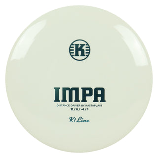 Kastaplast Disc Golf K1 Impa Distance Driver 11/6/-4/1 White/Slate 170 grams