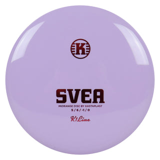 Kastaplast Disc Golf K1 Svea Midrange 5/6/-1/0 Lavender/Red 174 grams
