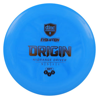 Discmania Disc Golf Soft Exo Origin Midrange 5/5/-1/1 Blue/Gold 145 grams