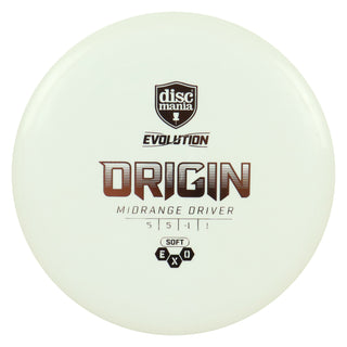 Discmania Disc Golf Soft Exo Origin Midrange 5/5/-1/1 White/Rose Gold 146 grams