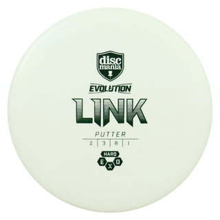 Discmania Disc Golf Hard Exo Link Putter 2/3/0/1 White/Green 174 grams