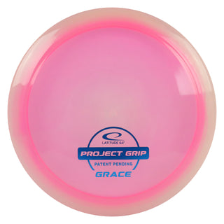 Latitude 64 Disc Golf Project Grip Grace Distance Driver 11/6/-1/2 Pink/Blue 172 grams