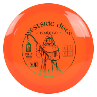 Westside Disc Golf VIP Boatman Distance Driver 11/5/0/2 Orange/Green 175 grams