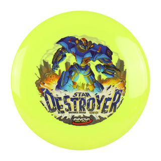 Innova Disc Golf Star Innvision Destroyer Distance Driver 12/5/-1/3 Yellow/Blue 171 grams