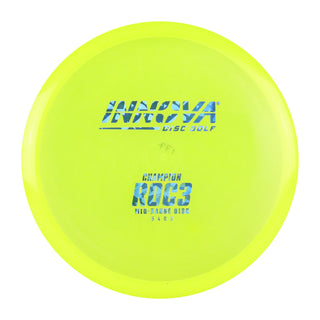 Innova Disc Golf Champion Roc3 Midrange Disc 5/4/0/3 Yellow/Blue Shatter 169 grams
