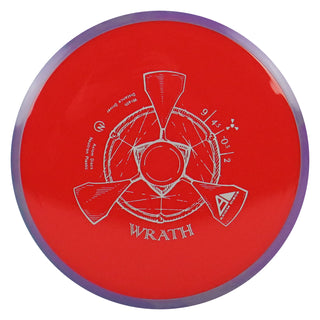 Axiom Disc Golf Neutron Wrath Distance Driver 9/4.5/-0.5/2 Red/Purple Grey 161 grams