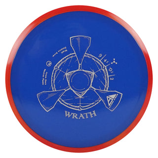 Axiom Disc Golf Neutron Wrath Distance Driver 9/4.5/-0.5/2 Dark Blue/Red Orange 157 grams