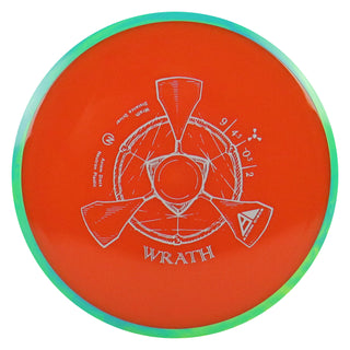 Axiom Disc Golf Neutron Wrath Distance Driver 9/4.5/-0.5/2 Orange/Green Yellow 159 grams