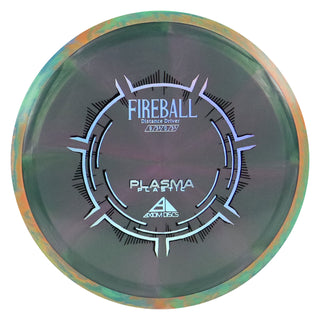 Axiom Disc Golf Plasma Fireball Distance Driver 9/3.5/0/3.5 Grey Pink/Orange Green 168 grams