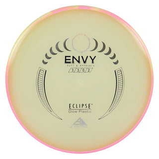 Axiom Disc Golf Eclipse Envy Putter 3/3/0/2 Glow/Pink Lime 172 grams