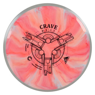 Axiom Disc Golf Cosmic Neutron Crave Fairway Driver 6.5/5/-1/1 Red Grey/Grey 166 grams