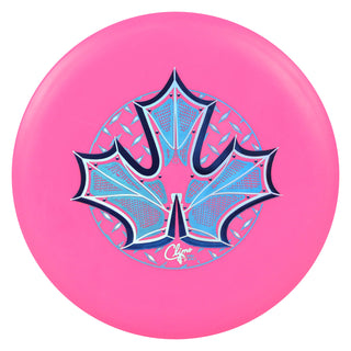 Climo Disc Golf Trophy Line Champ Iron Leaf Putter 2/3/0/0 Pink/Navy Blue 174 grams