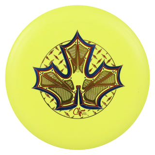 Climo Disc Golf Trophy Line Champ Iron Leaf Putter 2/3/0/0 Yellow/Blue Gold 174 grams